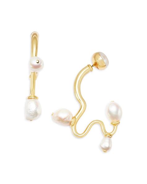 Cult Gaia Cristina Cultured Freshwater Baroque Pearl Front To Back