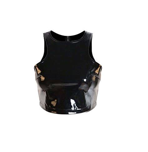 Glänzend Sexy Black PVC Leder Korsett plus Größe Zipper Bustier PVC