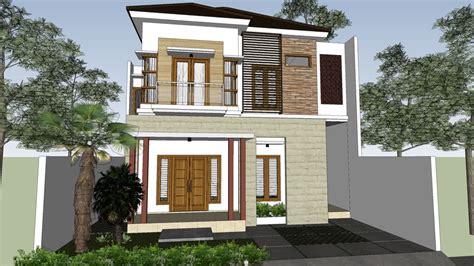 Rumah Minimalis 2 Lantai 3d Warehouse