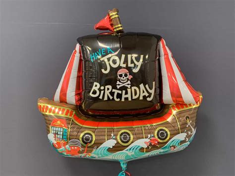 Heliumballon Piratenschiff Jolly Birthday Der Ballonshop Im Raum