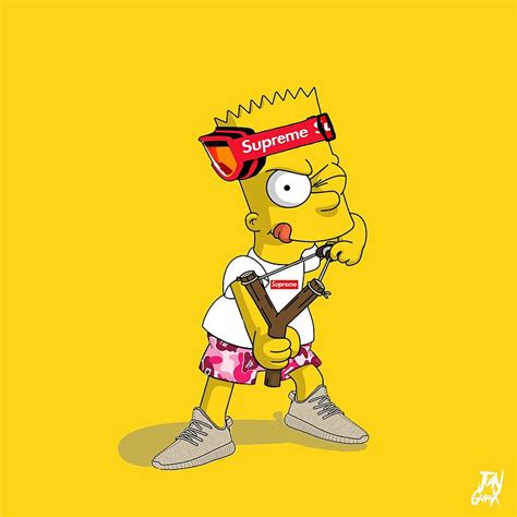 Supreme Bart Simpson Top Supreme Bart Juice Wrld Bart Simpson Hd Phone