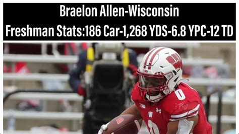 Braelon Allen Freshman Season Highlights Wisconsin RB YouTube