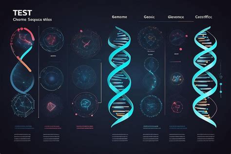 Premium Photo Dna Test Infographic Genome Sequence Map Chromosome