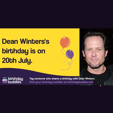 Dean Winters's birthday is 20th July 1964