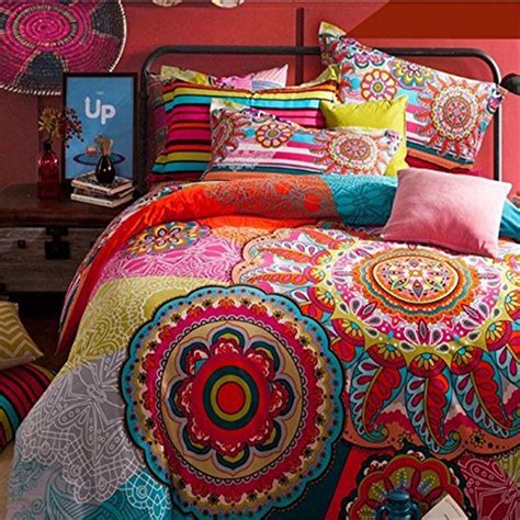 Fadfay Boho Style Bedding Sets Boho Duvet Cover Set Bohemian Bedding