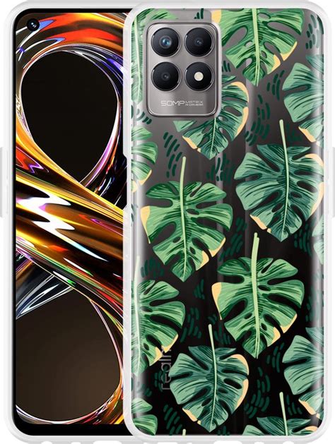 Realme 8i Hoesje Palm Leaves Large Designed By Cazy Bol