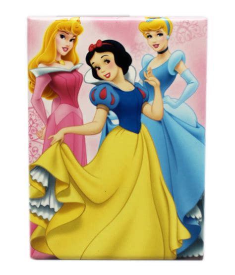 Disney Princess Aurora, Snow White and Cinderella Pink Rectangle Magnet ...