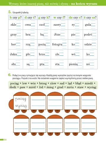 Page 56 Elementarz odkrywców Potyczki ortograficzne klasa 2