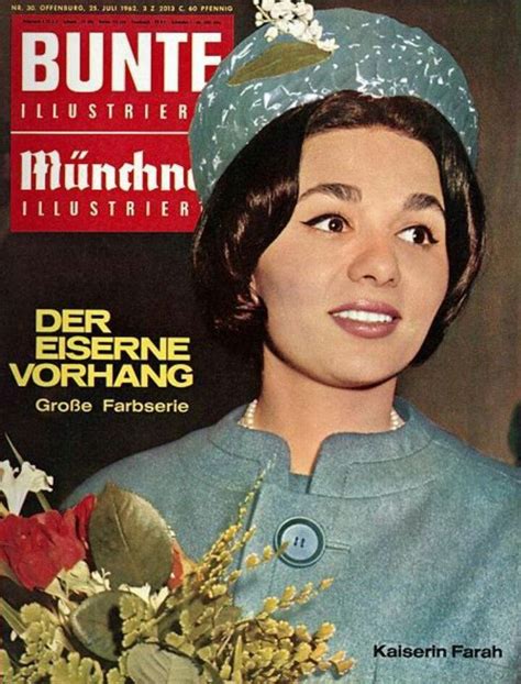 Bunte Magazine Cover H I M Shahbanou Farah Diba Pahlavi The Queen Of