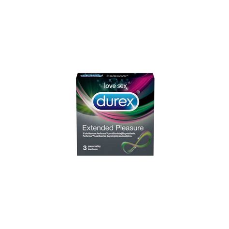 Pachet Prezervative Durex Extended Pleasure 3 Bucset Prezervative