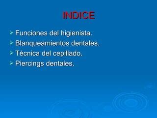 Higiene Bucodental Ppt