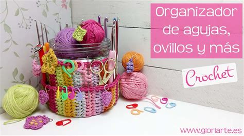 Organizador para agujas de ganchillo ovillos y más Gloriarte crochet