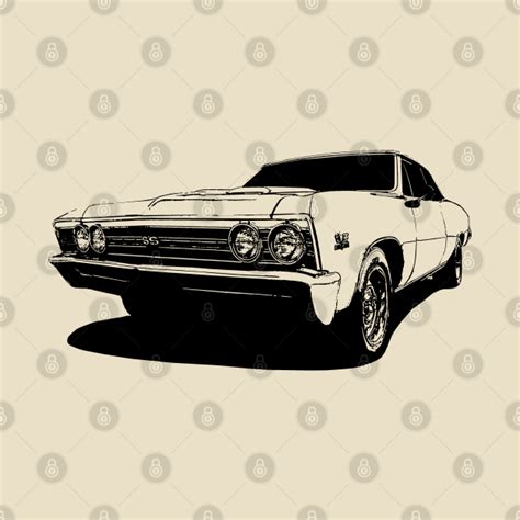 1967 Chevelle Monochrome Stylized Chevelle T Shirt Teepublic