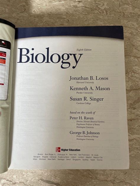 Mcgraw Hill Biology Textbook Hobbies And Toys Books And Magazines