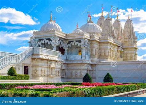 Hindu Temple In Neasden London Stock Image Image Of Exterior