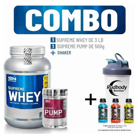 SUPREME NUTRITION Combo Supreme Nutrition Supreme Whey 3 Lb Chocolate