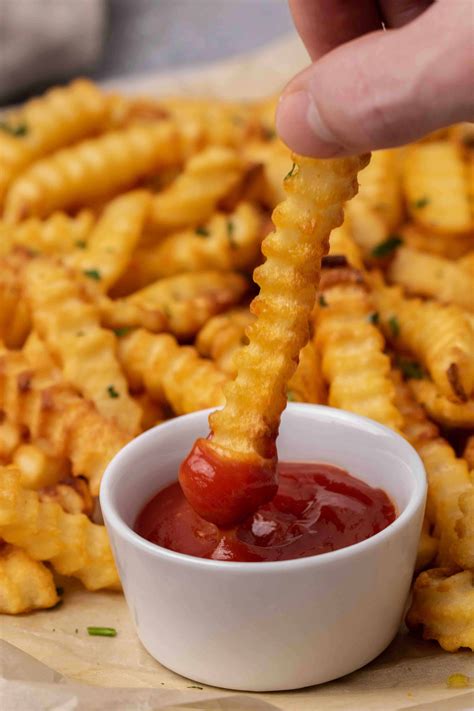 Air Fryer Frozen French Fries With Spicy Ketchup Lifestyle Of A Foodie