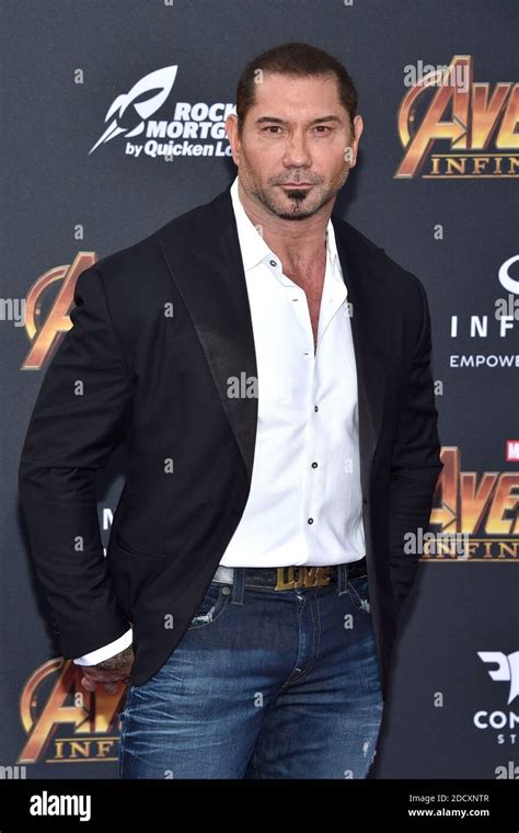 Dave Bautista Attends The World Premiere Of Avengers Infinity War On