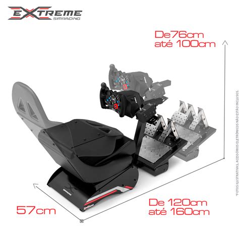 Cockpit Retrátil V3 X Retrátil Extreme Simracing Extreme SimRacing