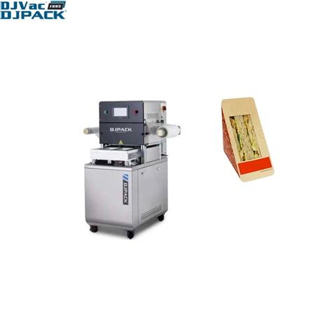 PLC Automatic Map Tray Sealer Packaging Machine For Keeping Food Fresh