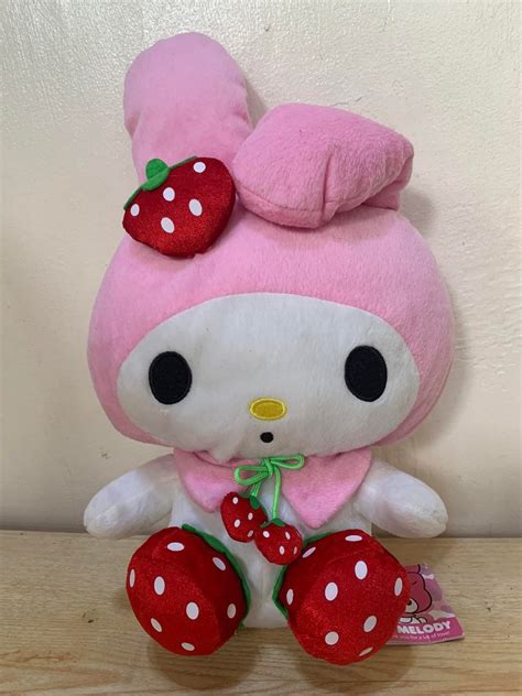 My Melody Strawberry Sanrio Plush Toy 15 Hobbies And Toys Toys And Games On Carousell