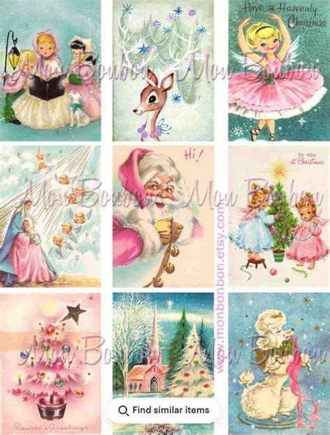 Printable Vintage Christmas Cards - Crafty Creative Mama