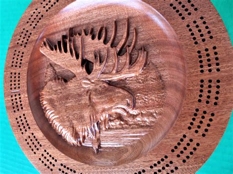 Carved Cribbage Board Custom Cribbage Board Cribbage Board | Etsy