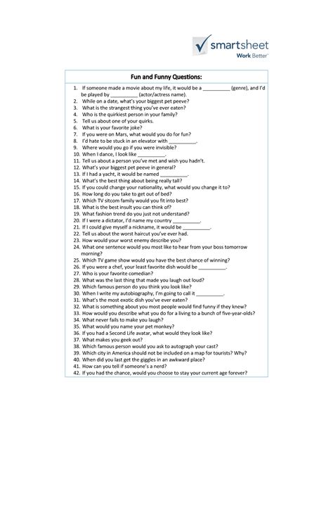 Ic 42 Fun And Funny Questions Fun And Funny Questions If Someone