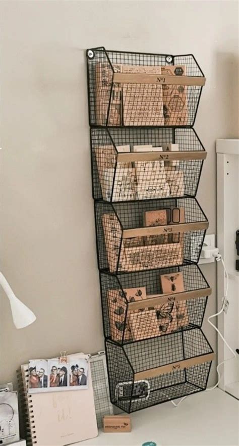 Rustic wire basket shelving unit 9 storage cubbies 47 – Artofit