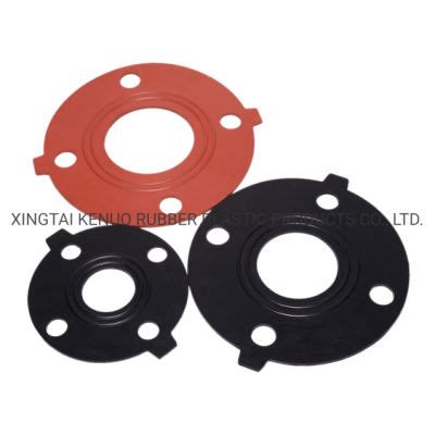 Ptfe Fkm Epdm Nbr Round Full Face Rubber Gasket For Pipe Flanges