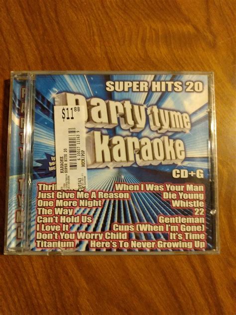 Party Tyme Karaoke Super Hits Vol By Various Artists Cd