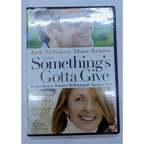 Somethings Gotta Give Dvd Movie