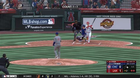 Mlb The Show Cubs Vs Angles Game Mlbtheshow Franchise