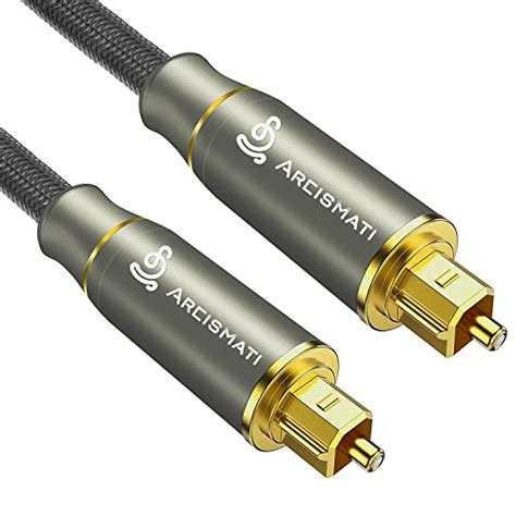 Arcismati Cable De Audio Ptico Digital De Nailon Trenzado Tosl