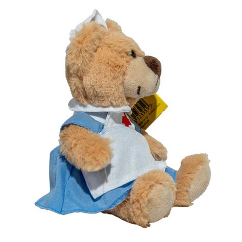 Teddybär Krankenschwester 33cm hellbraun Kuscheltier Plüschtier Gute