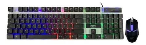 Combo Teclado Mouse Gtc Gamer Retroiluminado Setup Color Del Mouse