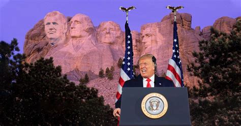 Trump Unveils Alteration To Mount Rushmore In Independence Day Rally