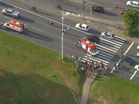 G1 Atropelamento Deixa Dois Feridos Na Avenida Paralela Em Salvador