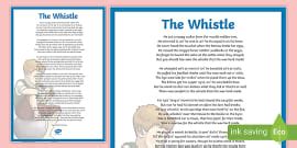 Charles Murray The Whistle Poem Page Borders Twinkl