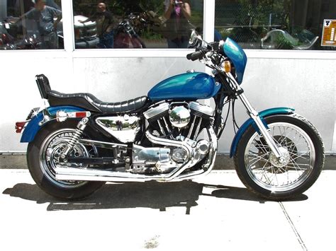 1993 Harley Davidson® Xl1200c Sportster® 1200 Custom Blue Has Fresh