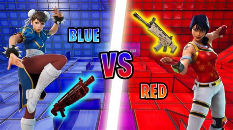 Exotic 🔴 Red Vs Blue 🔵 Lucymay Fortnite Creative Map Code