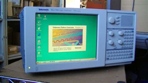 Tektronix Tla Logic Analyzer Portable Color Mainframe Powers On