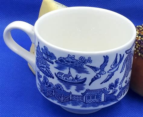 Churchill England Blue Willow Porcelain Tea Coffee Cup Etsy