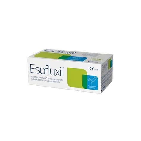 Euronational Esofluxil Trattamento Reflusso Gastrico 12 Stick Pack