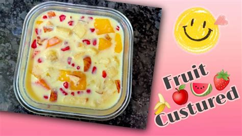 Fruit Custard Recipe Easy Fruit Custard Recipe For Summer Food Diary