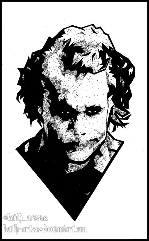 Joker Heath Ledger Drawing at GetDrawings | Free download