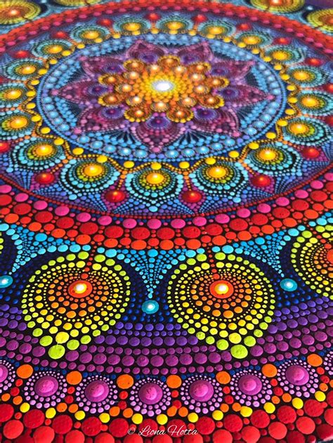 Mandala Acryl Malerei Sacred Geometry Art Dot Art Acryl Auf Etsy