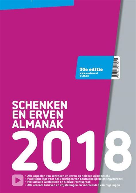 Nextens Schenken En Erven Almanak Reed Business Boek