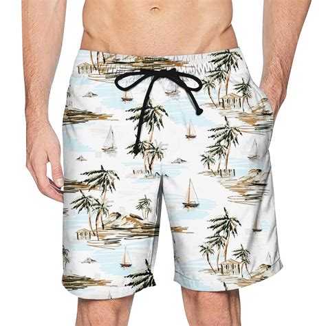 Qwertyu Mens Swim Trunks Swimsuit Mens Fashion 3d Print Swim Board