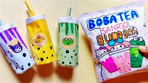 Blind Bag Paper Sanrio Boba Squishy Blind Bag Blind Bag Tutorials Diy